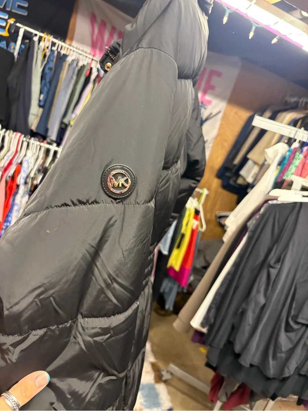 Michael Kors Black Puffer Coat ( LONG)